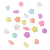 200Pcs 4 Style Luminous Acrylic Beads TACR-FS0001-02-15