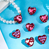 10Pcs 5 Colors Handmade Lampwork Enamel  Beads LAMP-PA0001-05-7