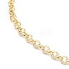 Brass Rolo Chain Necklace Making MAK-F036-01G-4