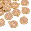 Golden Plated Alloy Enamel Charms X-ENAM-S118-06P-4