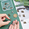   20Pcs 2 Colors Tibetan Style Alloy Lobster Claw Clasps FIND-PH0004-99-5