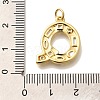 Brass Micro Pave Clear Cubic Zirconia Pendants KK-G521-01G-Q-3