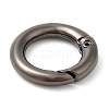 Rack Plating Brass Spring Gate Rings KK-Q781-13EB-2