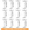 60Pcs 12 Style Multifunctional Cone & Column Head Wool Felt Polishing Bits FIND-FH0005-20-2