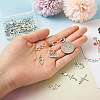 36Pcs 9 Styles 201 Stainless Steel Connector Charms STAS-PJ0001-32-7