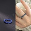 Synthetic Blue Goldstone Stretchy Finger Rings FS-WG01730-16-1