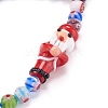 Handmade Lampwork Beaded Mobile Straps for Christmas HJEW-JM00446-05-5