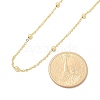 Brass Ball Cable Chain Necklaces for Women NJEW-M051-01G-3