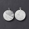 Natural Quartz Crystal Pendants G-P491-04P-06-3