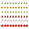60Pcs 6 Style Alloy Enamel Pendants FIND-DC0002-37-1
