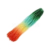 Gradient Color Baking Paint Glass Bead Strands LS-DGLA-A039-T6mm-A013-1