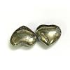 Natural Pyrite Heart Palm Stone X-G-I125-49-2