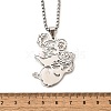 304 Stainless Steel Laser Cut Mother and Baby Koala Pendant Box Chain Necklaces for Women Men NJEW-E156-01P-5