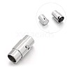 Tarnish Resistant Smooth 304 Stainless Steel Column Locking Tube Magnetic Clasps LS-STAS-E089-05E-1