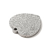 Non-Tarnish 304 Stainless Steel Textured Pendants STAS-J040-10B-P-3