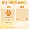 Wooden Commemorative Cards WOOD-WH0040-007-2