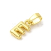 Rack Plating Brass Charms KK-C053-04G-E-2