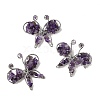 Butterfly Natural Amethyst Brooch G-A278-02P-06-1