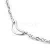 Tarnish Resistant 304 Stainless Steel Cable Chain Anklets X-AJEW-H104-05P-2