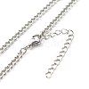 304 Stainless Steel Curb Chain Necklaces NJEW-JN03637-1