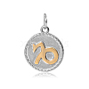 316 Stainless Steel Pendants STAS-S045-40J-1