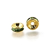 Brass Rhinestone Spacer Beads RB-A014-Z6mm-07G-3