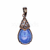 Retro Hollow Natural Lapis Lazuli  Pendants PW-WGBA09F-02-1