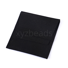 Microfiber Jewelry Envelope Pouches with Flip Cover PAAG-PW0010-002B
