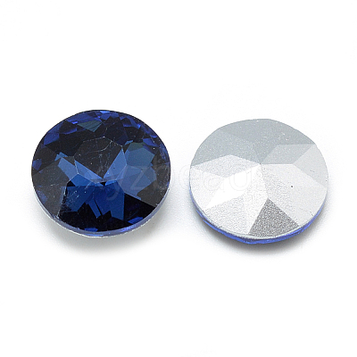 Pointed Back Glass Rhinestone Cabochons RGLA-T029-10mm-14-1