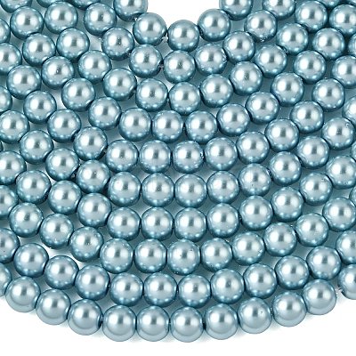 Eco-Friendly Grade A Glass Pearl Beads HY-J002-6mm-HX084-1