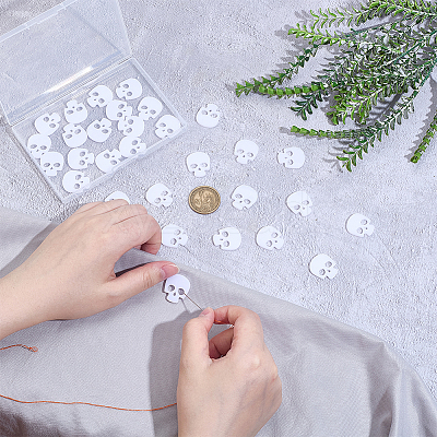 60Pcs Acrylic Buttons BUTT-PH0001-59A-01-1