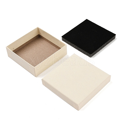 Cardboard Paper Jewelry Storage Boxes with Sponge CON-P023-01E-02-1