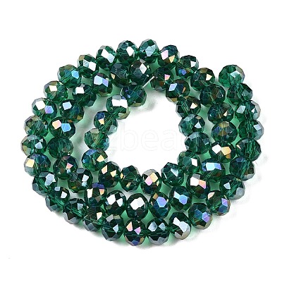 Electroplate Glass Beads Strands LS-EGLA-A044-T8mm-B18-1