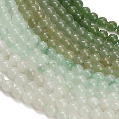 Natural Green Aventurine Beads Strands GG-CBA7BB7-A03-8mm-1