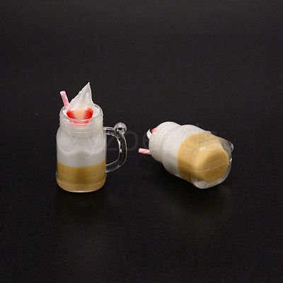 Resin Pendants RESI-WH0020-015A-1