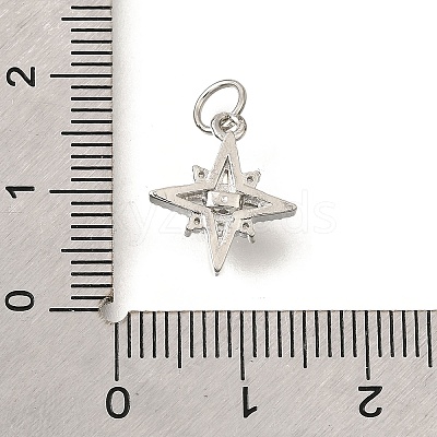 Brass Micro Pave Cubic Zirconia Pendants LS-KK-V008-09P-1