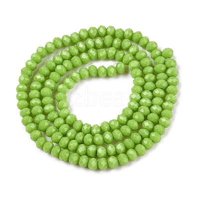 Opaque Solid Color Imitation Jade Glass Beads Strands EGLA-A044-P2mm-D30-1