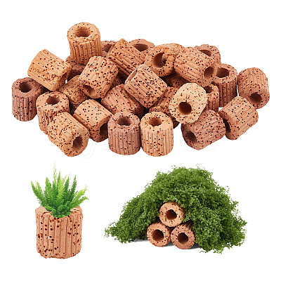 Ceramic Aquatic Water Plant Fixed Rings for Fish Tank Accessories AJEW-WH0609-488-1