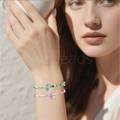 Mixed Styles Glass Beads Strands EGLA-FS0002-63D-1
