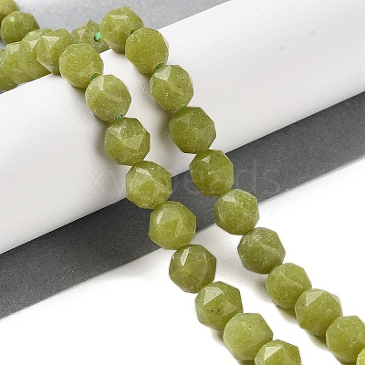 Natural Olive Jade Beads Strands G-NH0021-A17-01-1