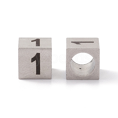 Tarnish Resistant 303 Stainless Steel European Beads STAS-G286-P01-1