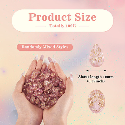 100G Transparent Acrylic Beads OACR-BT0001-07A-1