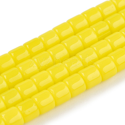 Opaque Solid Glass Bead Strands GLAA-N047-09-F03-1