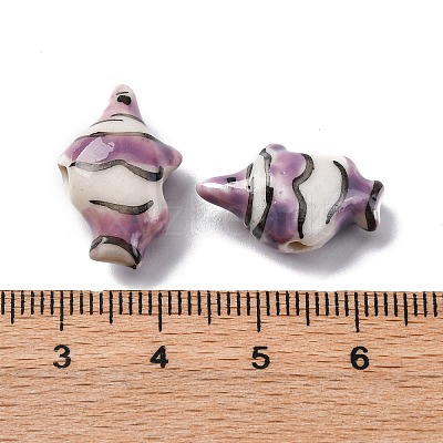 Handmade Porcelain Beads PORC-R002-02H-1