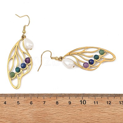 201 Stainless Steel Dangle Earrings for Women EJEW-JE07501-01-1