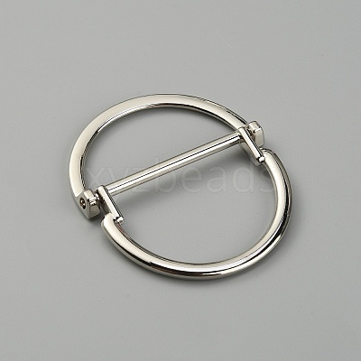 Alloy Buckle Clasps FIND-WH0143-82C-P-1
