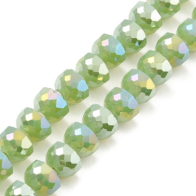AB Color Plate Glass Beads Strands EGLA-P051-02A-A-1