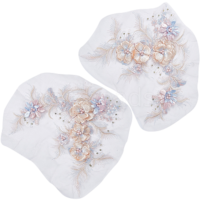 3D Polyester Computerized Embroidery Cloth Sew on Appliques DIY-WH0320-54A-1