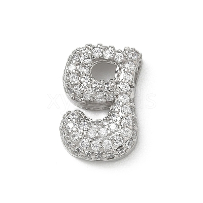 Brass Micro Pave Cubic Zirconia Pendants KK-A300-02P-G-1