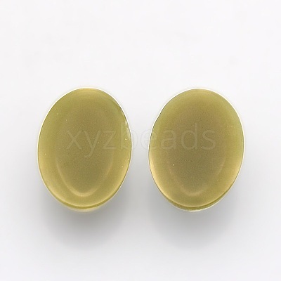 Oval Resin Imitated Opal Cabochons CRES-L008-M-1